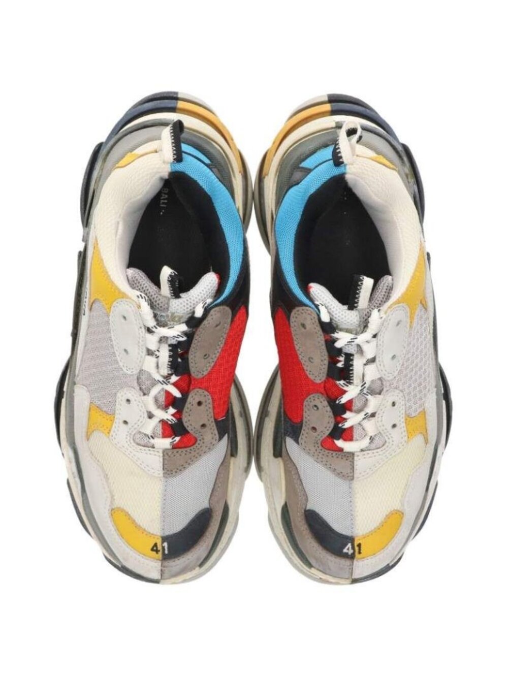 Balenciaga Triple S a Calf Suupro Cut Sneakers 41 - Picture 4 of 5